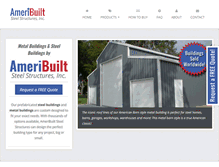 Tablet Screenshot of ameribuiltsteel.com